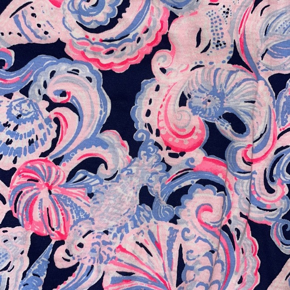 Lilly Pulitzer girls Cady Romper Large (8-10) High Tide Navy It's For Shore NWT - Picture 2 of 8